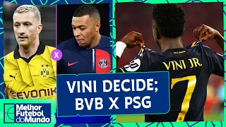 VINI JR. DECIDE DE NOVO NA CHAMPIONS; DIA DE DORTMUND X PSG - Melhor Futebol do Mundo (01/05/2024)