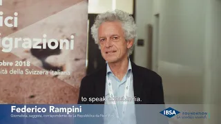 Federico Rampini - Lugano, 13 ottobre 2018