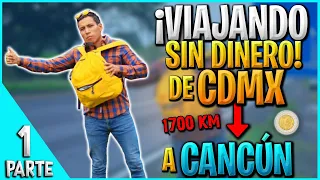 PIDIENDO RIDE HASTA CANCUN (Viajando con solo $ 5 pesos) SIN DINERO | Yulay