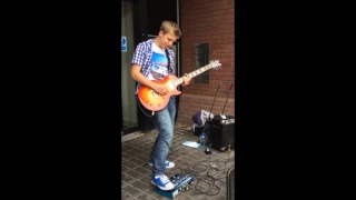 James Bell Busking 08 16 2014 All Along The Watchtower Cover by Jimmy Hendrix