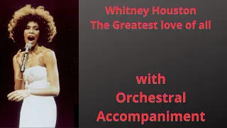 Whitney Houston -The Greatest love of all Orchestral accompaniment-voice Sheet Music Scrolling