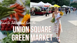 Union Square NYC Greenmarket! | Farmers Market Food Haul & Meal