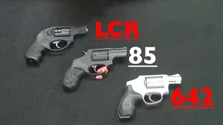 Ruger LCR vs S&W 642 vs Taurus 85 - A Revolver Comparison