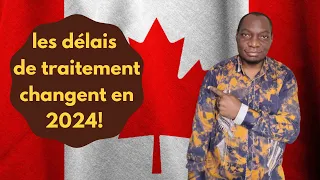 BONNE NOUVELLE! les délais de traitement pour immigrer au Canada changent en 2024! saisis ta chance