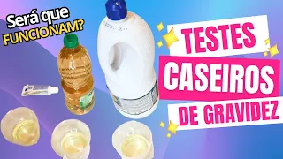 TESTE DE GRAVIDEZ CASEIRO FUNCIONA? - Fiz 5 testes antes e depois de engravidar