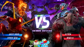 SPIDER-MAN & GHOST RIDER VS ULTRON & NEMESIS FIGHT IN MARVEL VS CAPCOM INFINITE WITH OGGY