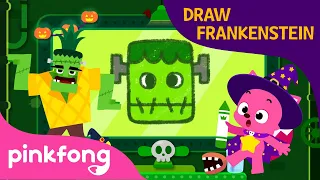 Ghost on the Coast & Draw Frankenstein | Halloween Songs | How to Draw | Pinkfong Songs for Children