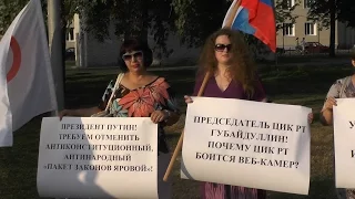"Яблоко" и "Парнас" в Казани митинговали против "пакета Яровой"