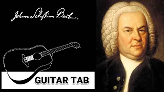 Guitar TAB - J.S. Bach - BWV 553 Prelude and Fugue  (1685-1750) | Tutorial Sheet Lesson #iMn