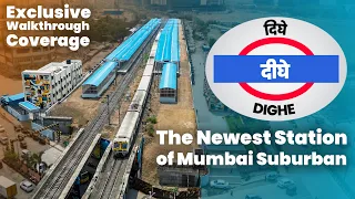 Dighe - The Newest Station of Mumbai Suburban Railway | Airoli Kalva Elevated Link