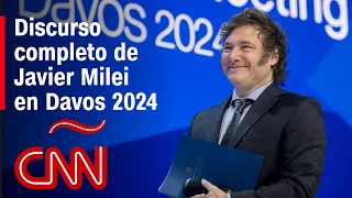 Así fue el discurso del presidente Milei en Davos: “Occidente está en peligro”