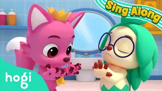 Wash your hands | Sing Along with Pinkfong & Hogi | Nursery Rhymes | Healthy Habit | Hogi Kids Songs