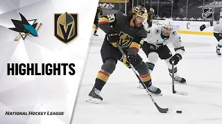 Sharks @ Golden Knights 4/19/21 | NHL Highlights