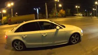 DNC: Ускорение/Accelerate Audi A4 (REVO St1 300hp+впуск и выпуск)