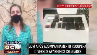 GUARDA CIVIL MUNICIPAL DE CARAPICUÍBA/SP EM AÇÃO | APÓS ACOMPANHAMENTO RECUPERA DIVERSOS CELULARES