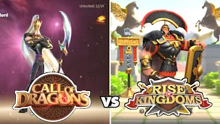 Call of dragons VS Rise of kingdoms - top 5+ differences & similarities