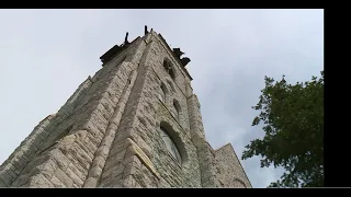 Winds rip 200-foot steeple off St. Louis church, causes minimal damage to cars