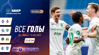 Все голы 14.05.2023 | 27 тур Мир РПЛ 2022/23