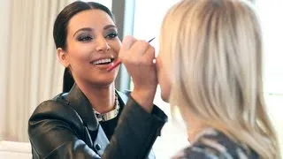 SNEAK PEEK: Kim Kardashian Plays With Makeup | Harper's Bazaar The Look