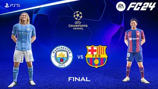 FC 24 - Manchester City vs Barcelona - UEFA Champions League Final | PS5™ [4K60]