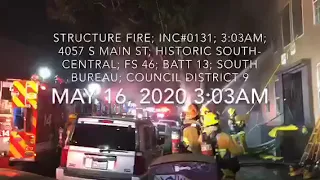 LAFD: Los Angeles Apartment Fire Results in Building Demolition | May 16, 2020