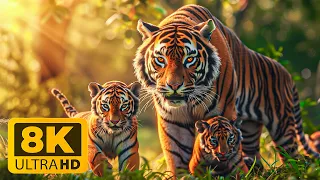 Exploring African Wildlife 8K ULTRA HD - Relaxing Scenery Film With Gentle Music