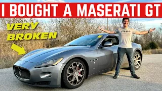 I Bought The CHEAPEST (Broken) Maserati GranTurismo In The US