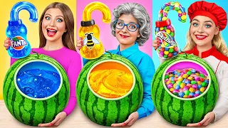 Reto De Cocina Yo vs Abuela | Fantásticos Trucos De Comida de Jelly DO Challenge