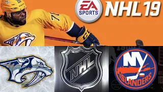 NHL 19 season mode: Nashville Predators vs New York Islanders (Xbox One HD) [1080p60FPS]