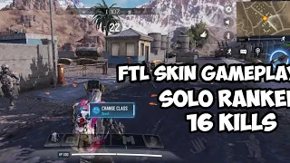 Call Of Duty:Mobile [ Solo-Ranked | 16 Kills | FTL Skin Gameplay ]