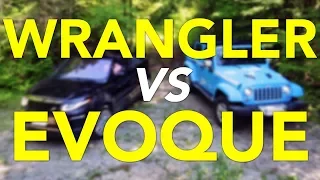 Off-Road Fun-in-the-Sun Comparison (But Not a Real Comparison): Jeep Wrangler and Range Rover Evoque