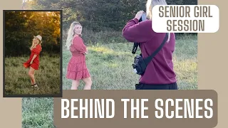 Behind The Scenes Senior Photography - Field Setting