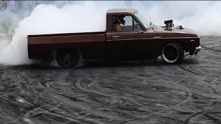 Supercharged Rotary ute Burnout !!!!!