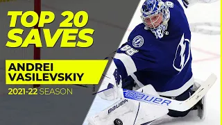 Happy Birthday 🥳 Andrei Vasilevskiy! | Top 20 Saves from 2021-22