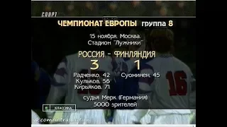 Россия 3-1 Финляндия. Отборочный матч Евро 1996