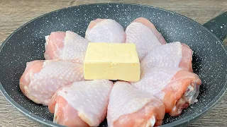 Don't fry chicken thighs until you see this trick! So tasty and quick!