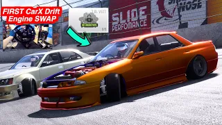 CarX Drift Racing - How Long Do Engine SWAPS Take?? FIRST Twin Turbo VR38 Swap!!