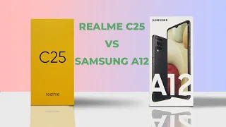 SAMSUNG A12 VS REALME C25