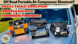 Maxi Trac vs Ironman:  air compressor comparison and review