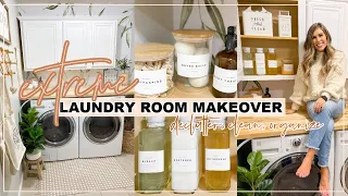 LAUNDRY ROOM TRANSFORMATION | CLEAN DECLUTTER AND ORGANIZE WITH ME | DECORATE WITH ME 2021