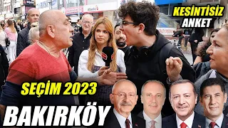 BAKIRKÖY | KESİNTİSİZ Cumhurbaşkanlığı Sayaçlı Seçim Anketi / Sokak Röportajları | Seçim 2023