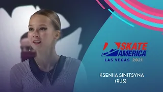 Kseniia Sinitsyna (RUS) | Women FS | Guaranteed Rate Skate America 2021 | #GPFigure