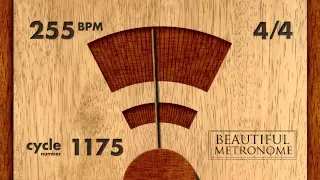 255 BPM 4/4 Wood Metronome HD