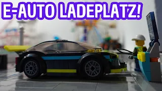LEGO E-Auto + E-Ladesäule für LEGO Freizeitpark!