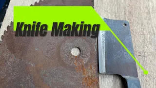 Simple knife making with an old saw blade#knife