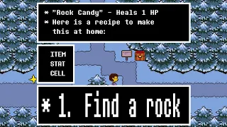 [LOTAD] Obtaining the Rock Candy in Undertale (unused item)