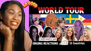 Randy Dongseu World Tour to 13 Countries and sing in 13 different Languages | Reaction