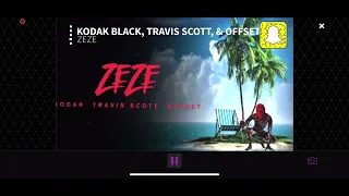 ZEZE by Kodak Black featuring Travis Scott & Offest clean version but it’s PAL Pitched