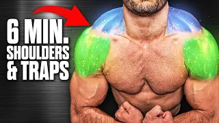 6min Home SHOULDER & TRAPS Workout (DUMBBELLS ONLY!)