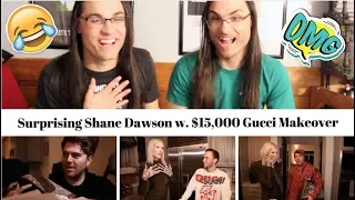 Surprising Shane Dawson w. $15,000 Gucci Makeover I Our Reaction // Twin World